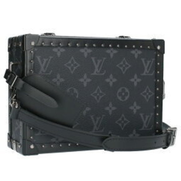 Louis Vuitton Clutch Monogram Trunk Shoulder Bag Black - Picture 1 of 5